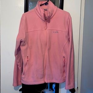 Columbia fleece jacket, light pink, XL